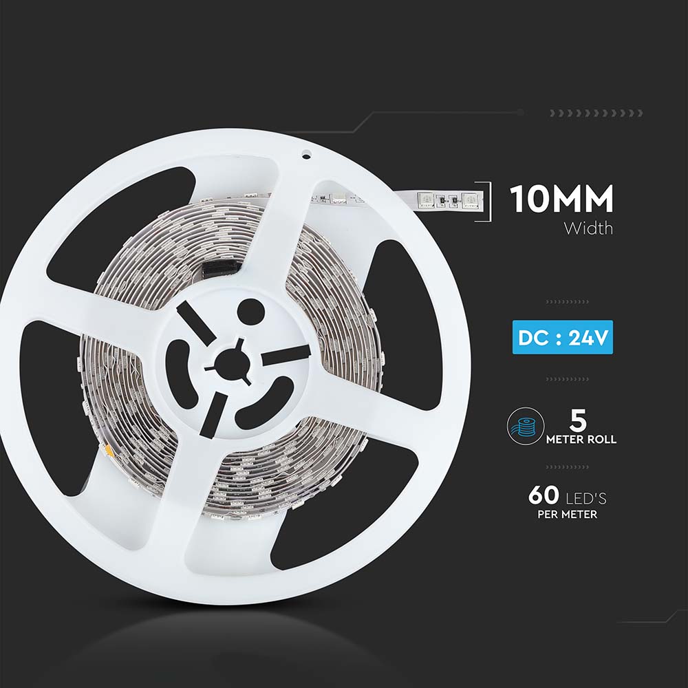 LED Strip SMD5050 - 60LEDs 24V 6400K IP20 img 5