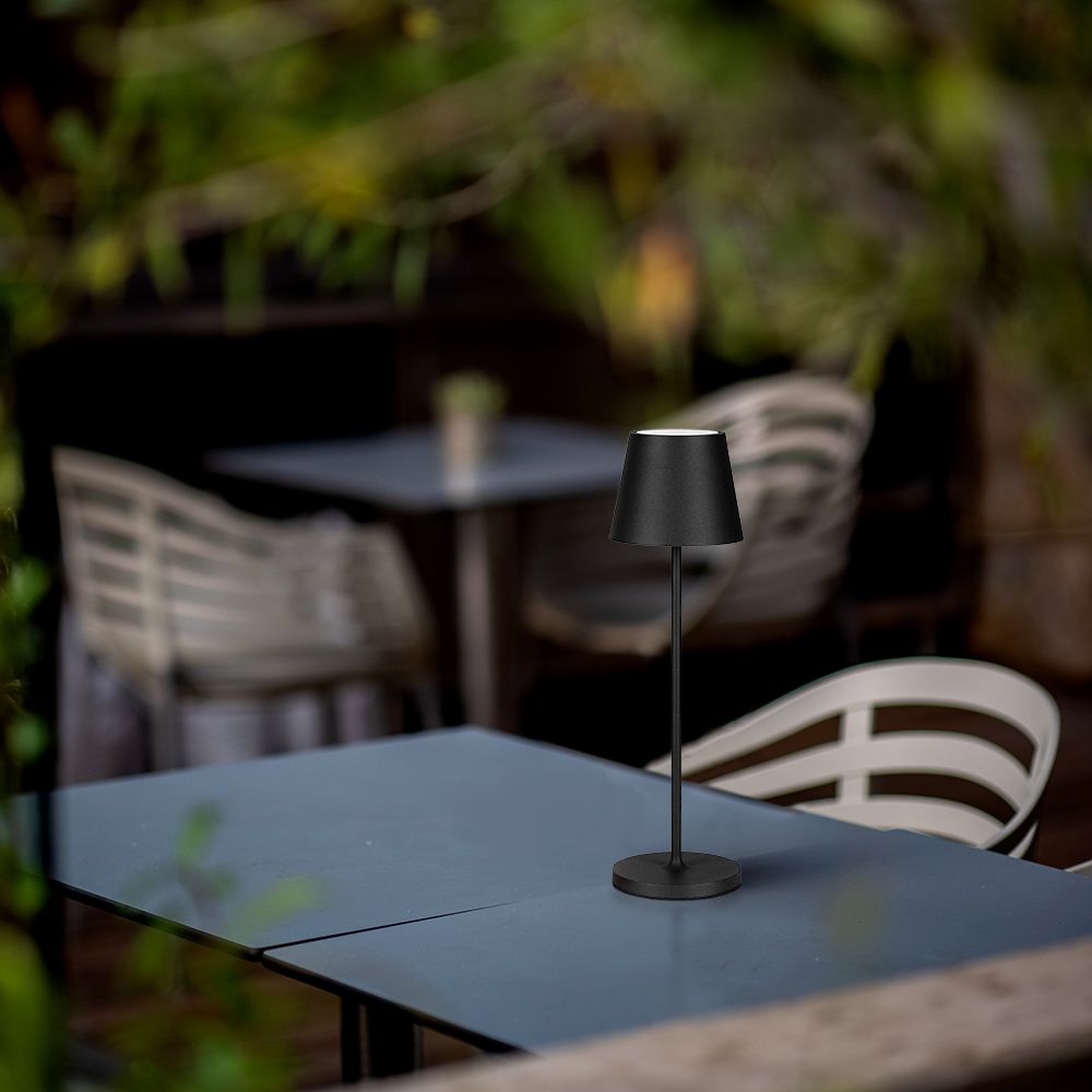 1.5W LED Table Lamp 3000K IP54 Sand Black Body img 2