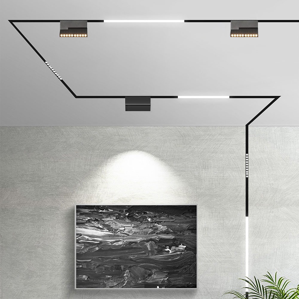 10 x 2W LED Faretto lineare magnetico SMD nero IP20 24V 4000K