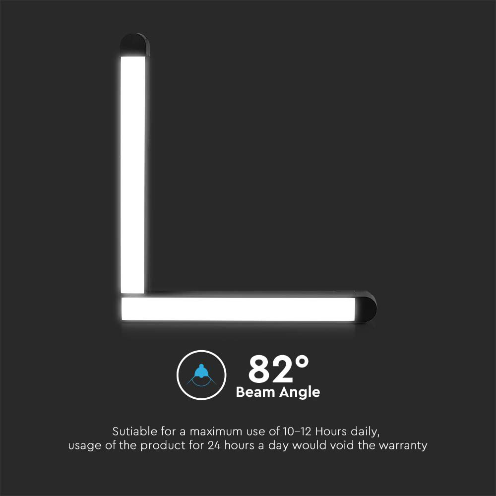 25W LED Magnetic Track Light L Shape 6400K Black Body img 4