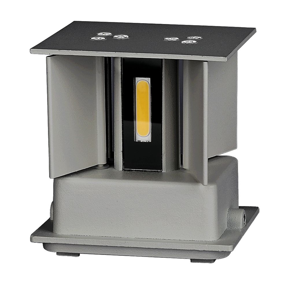 5W Wall Lamp With Bridglux Chip Grey Body Square IP65 3000K img 4