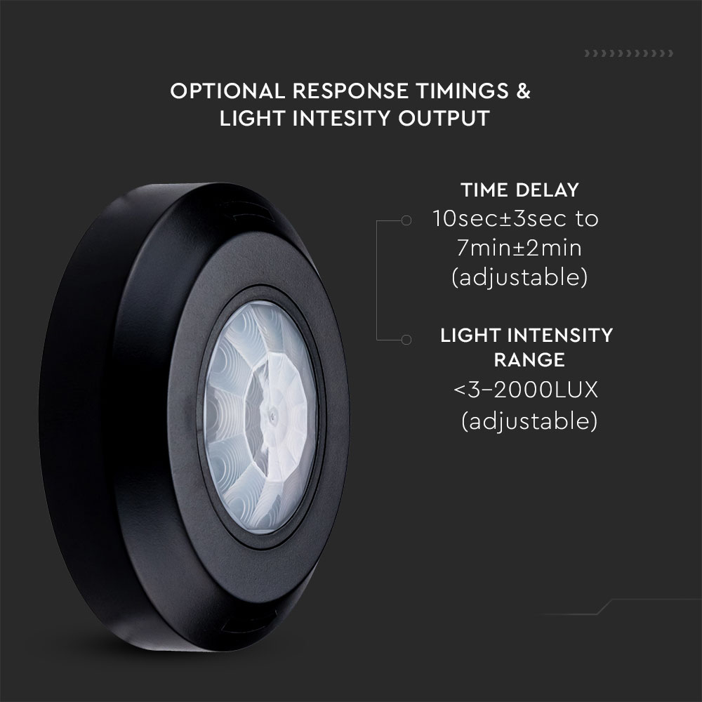 Sensore a soffitto corpo nero img 2