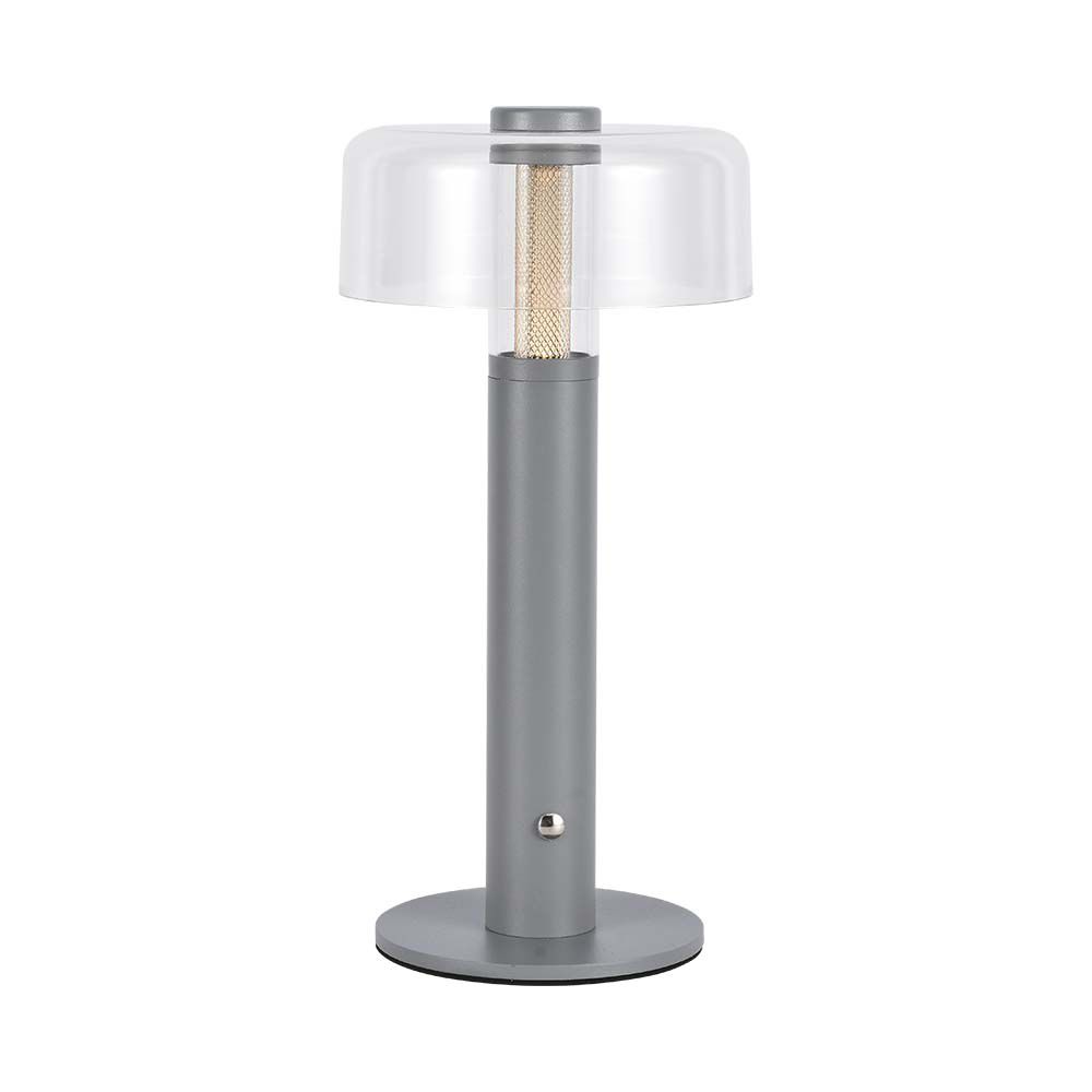 LED Lampada da Tavolo Ricaricabile 3 in 1 Corpo grigio