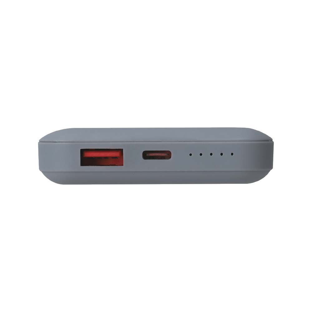  Power Bank 10000 mAh MagSafe Ultra Sottile Magnetico con Ricarica Wireless Colore Grigio img 3