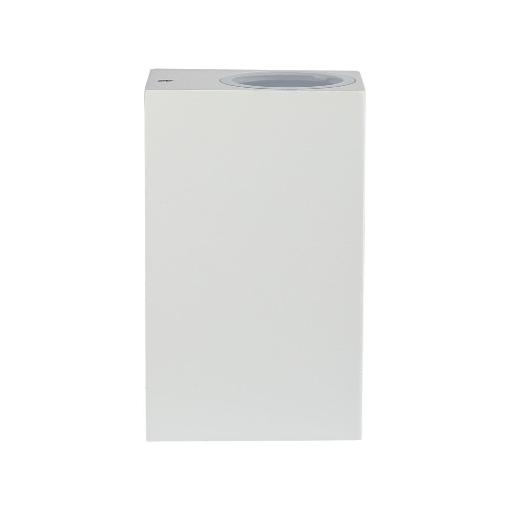 Wall Sleek Wall Fitting Quadrato Corpo Bianco 2 Way IP44 img 2