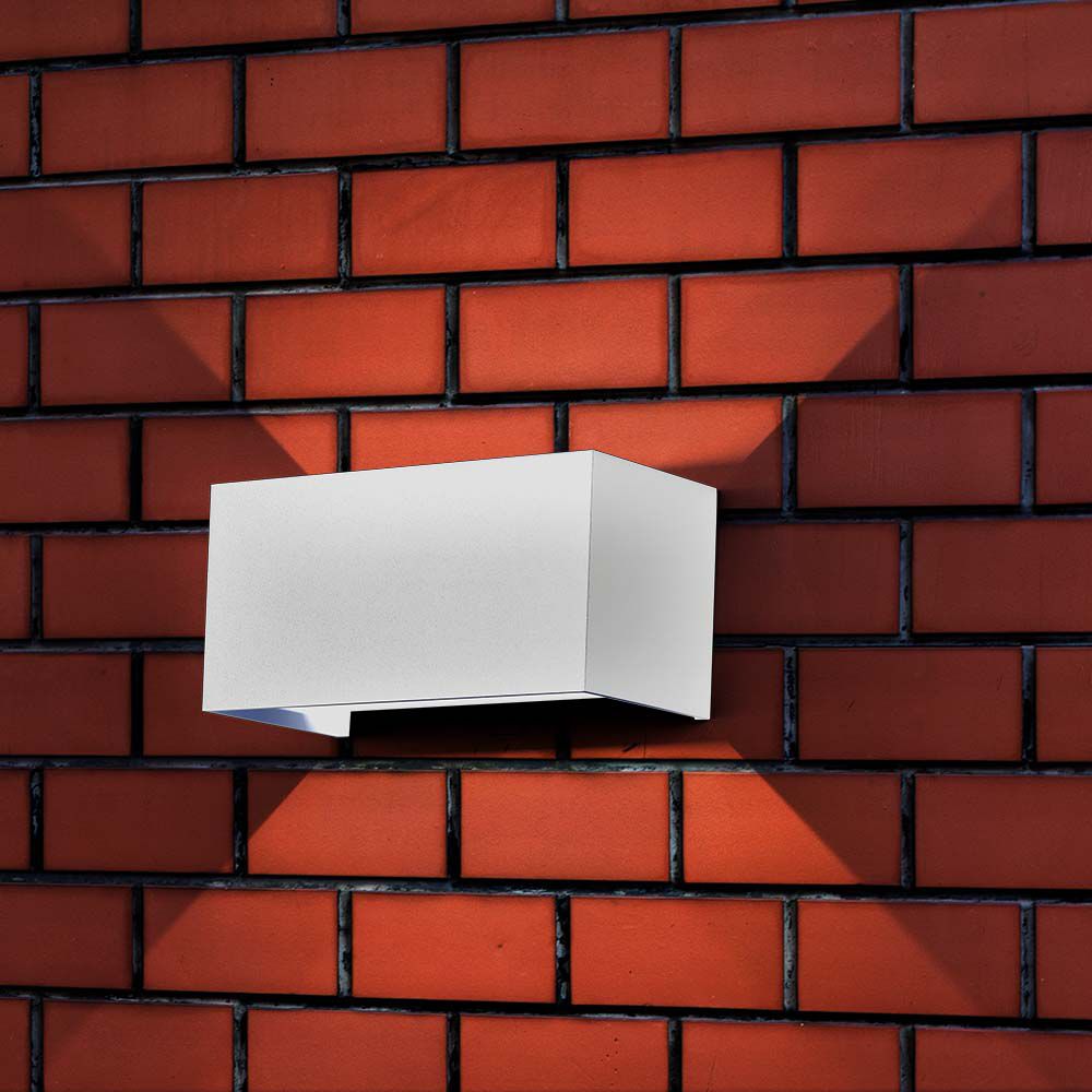 24W LED Wall Light White Body 4000K IP65 img 1