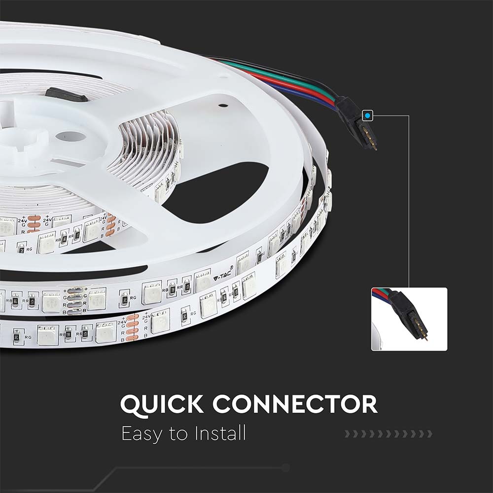 LED Strip SMD5050 - 60LEDs 24V 6400K IP20 img 1