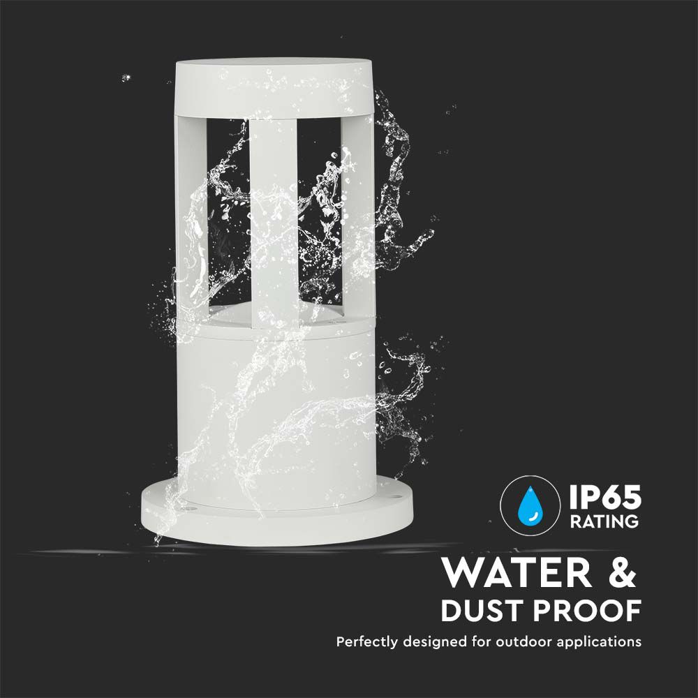 10W LED Wall Light White Body 25cm Height CREE CHIP 4000K img 1