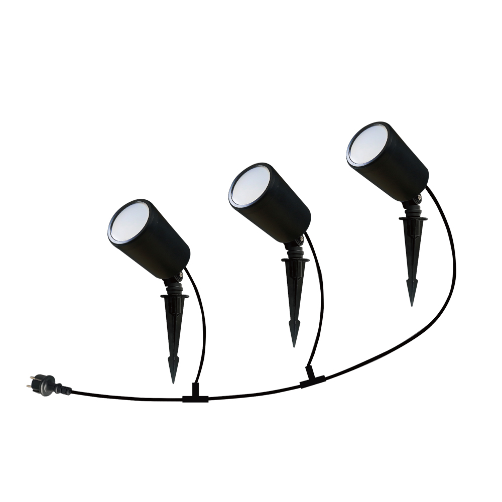  Spike 3*7W RGB Black Body IP65