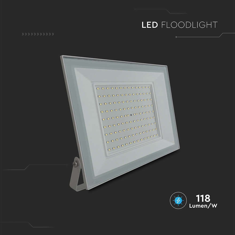 100W LED Floodlight 6500K White Body img 3