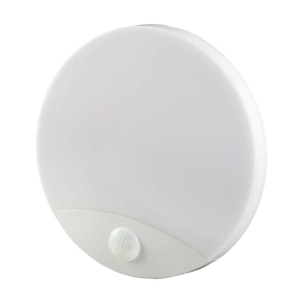 15W LED PIR Sensor Lamp SAMSUNG CHIP 3IN1 Round White Body IP44
