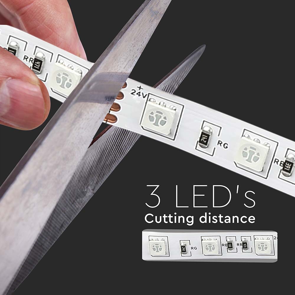LED Strip SMD5050 - 60LEDs 24V 6400K IP20 img 3