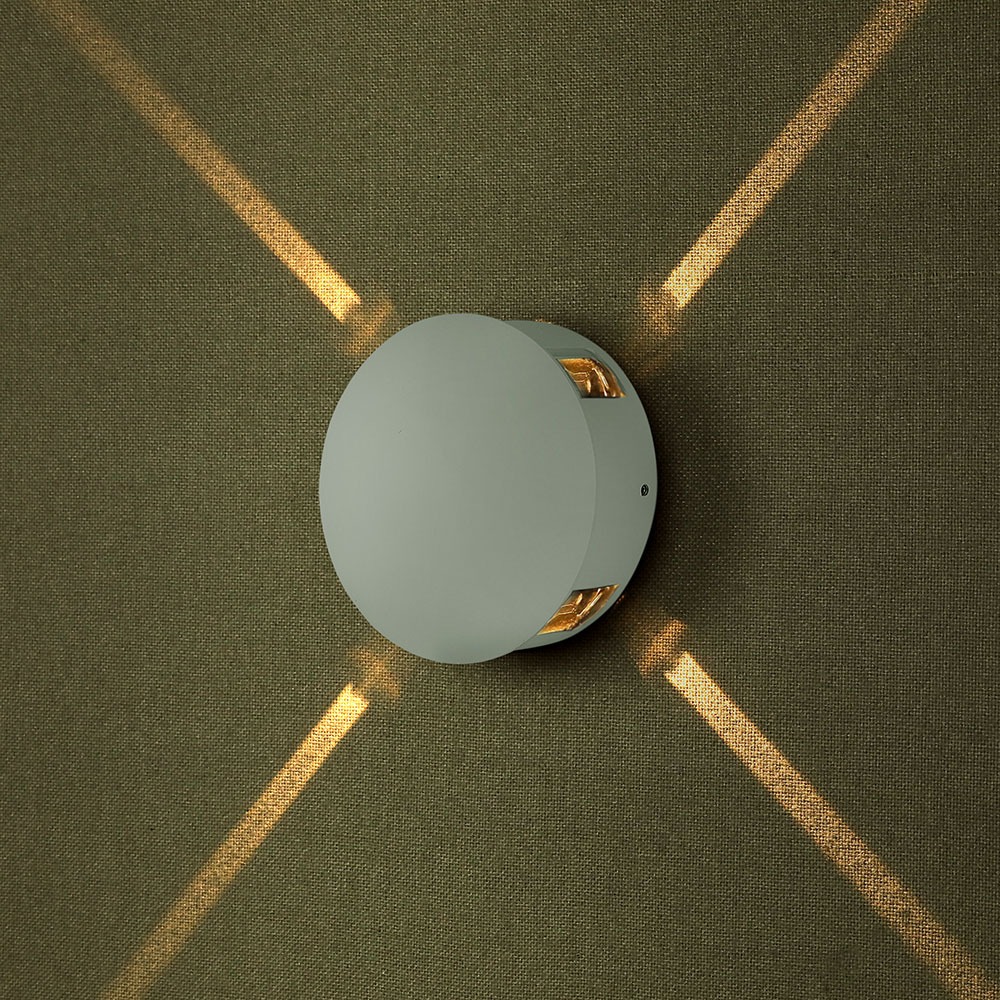 4W corpo bianco per parete Bianco caldo rotondo P65