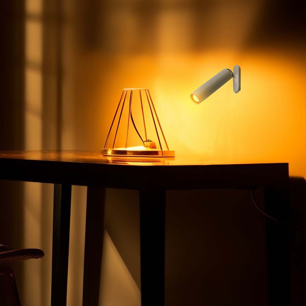 3W LED Magnetic Table Lamp 4000K White Body img 1