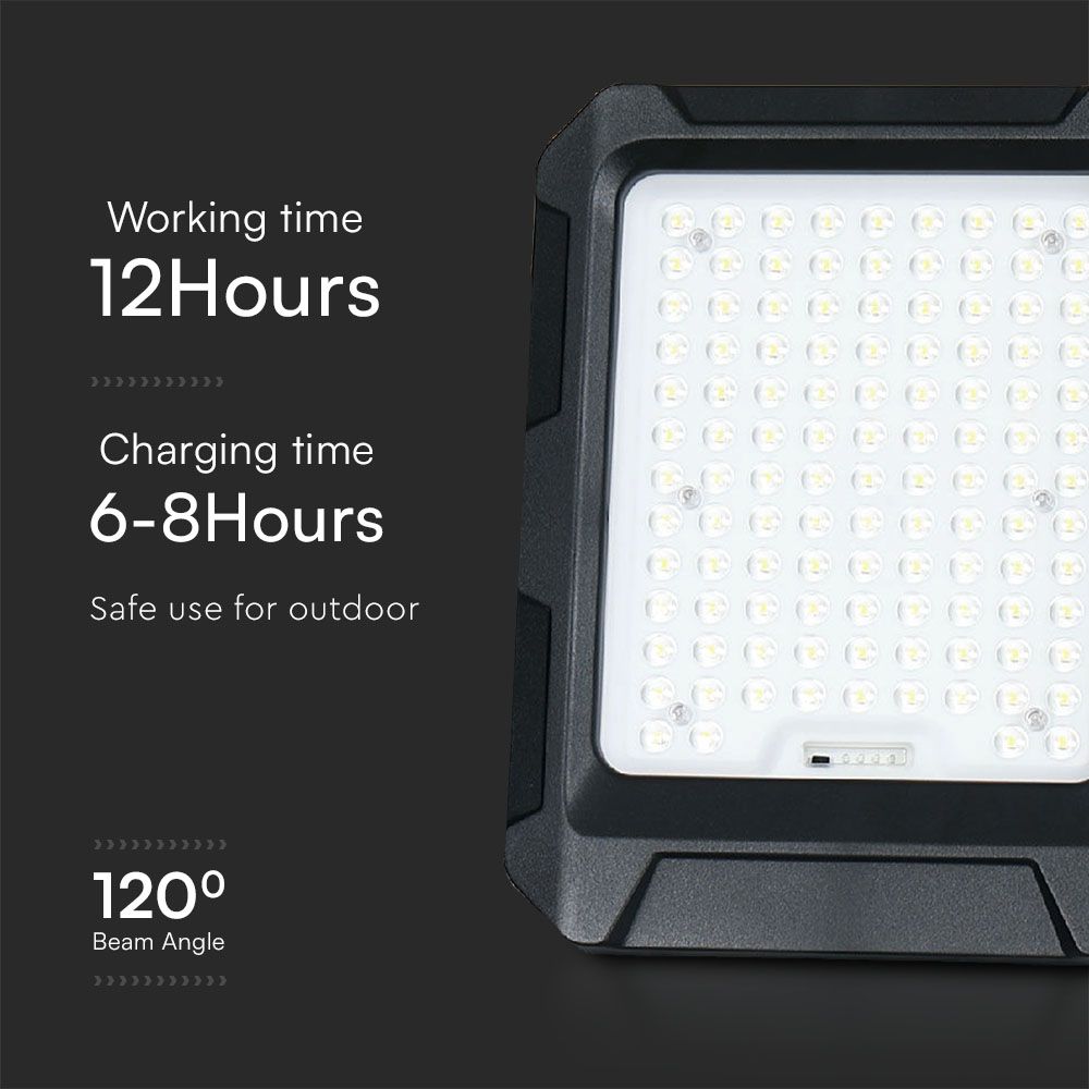 15W LED Solar Floodlight With 3.7V 8Ah Battery img 2