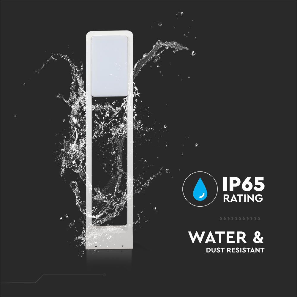 10W LED Bollard Lamp SAMSUNG CHIP White Body IP65 4000K img 1