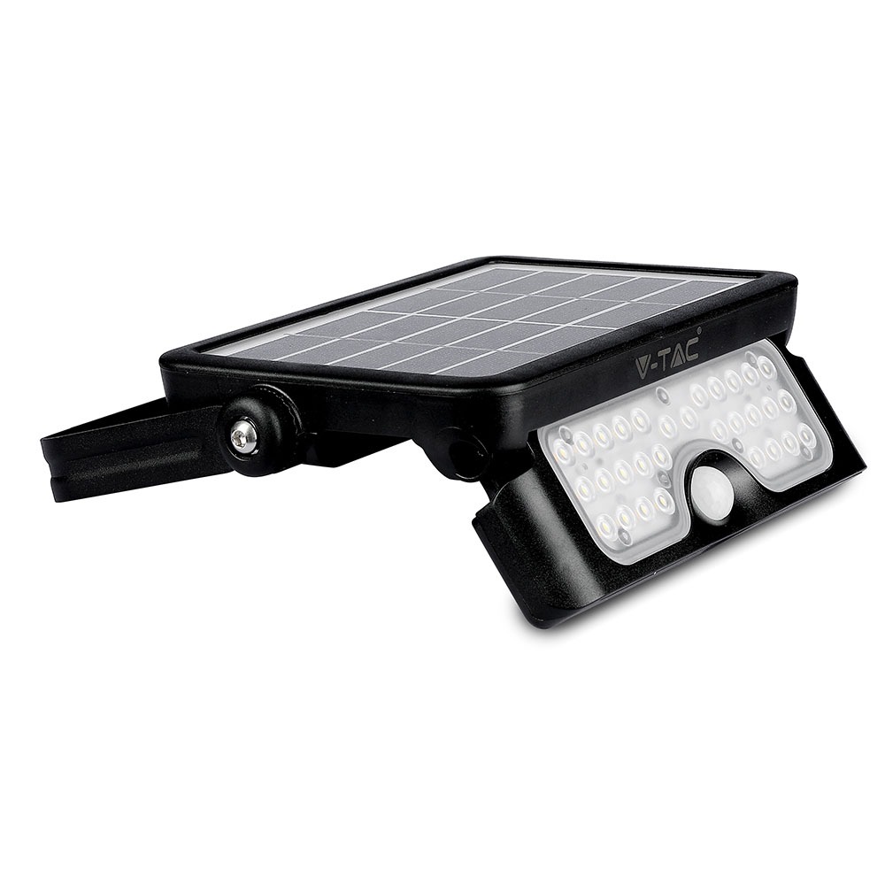 5W LED Lampada Solare Corpo Nero 4000K img 2