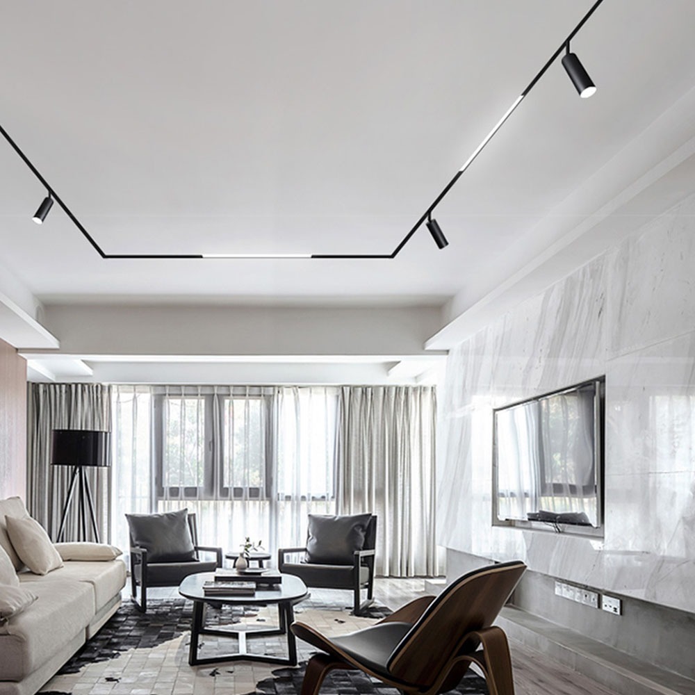 15W LED Luce a binario magnetico IP20 24V Nero 3000K