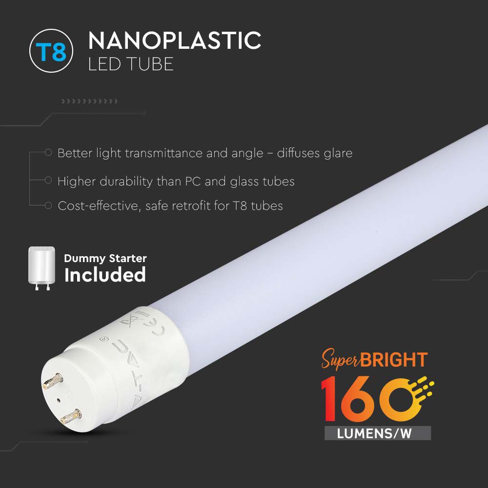 LED Tube T8 15W150 cm Nano Plastic 4000K 160LM/WATT