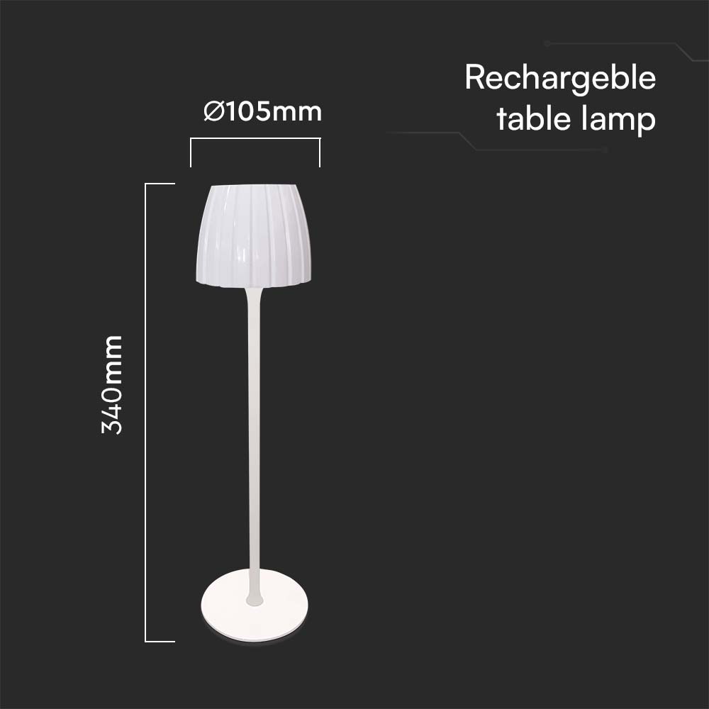 2.7W LED Table Lamp 3000K White