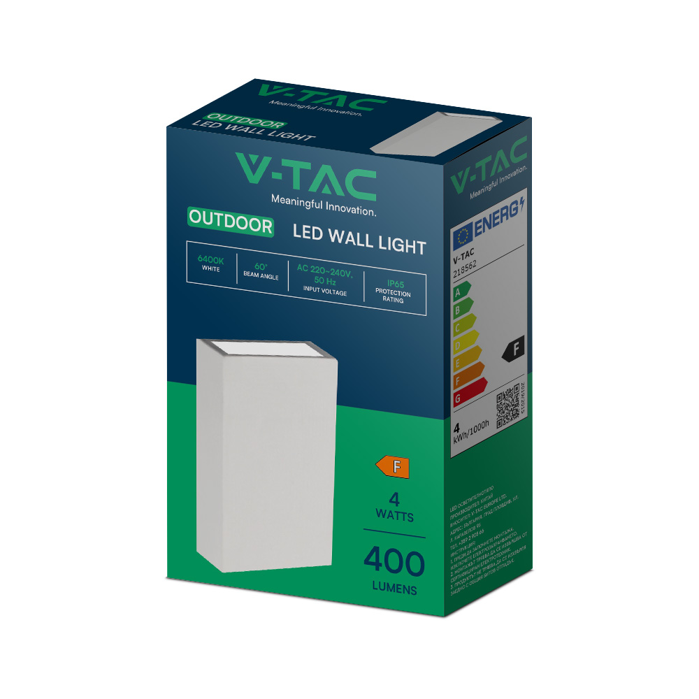 4W LED Wall Light White 6500K