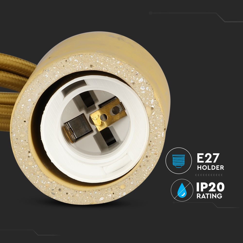 Lampadario con Portalampada Calcestruzzo Beige chiaro img 1