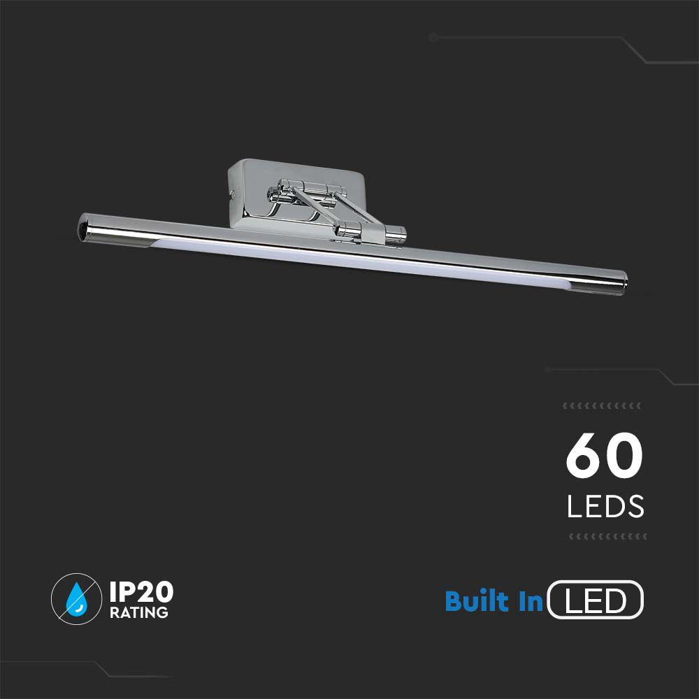 12W LED Picture/Mirror Lamp Chrome 3000K 640 img 1