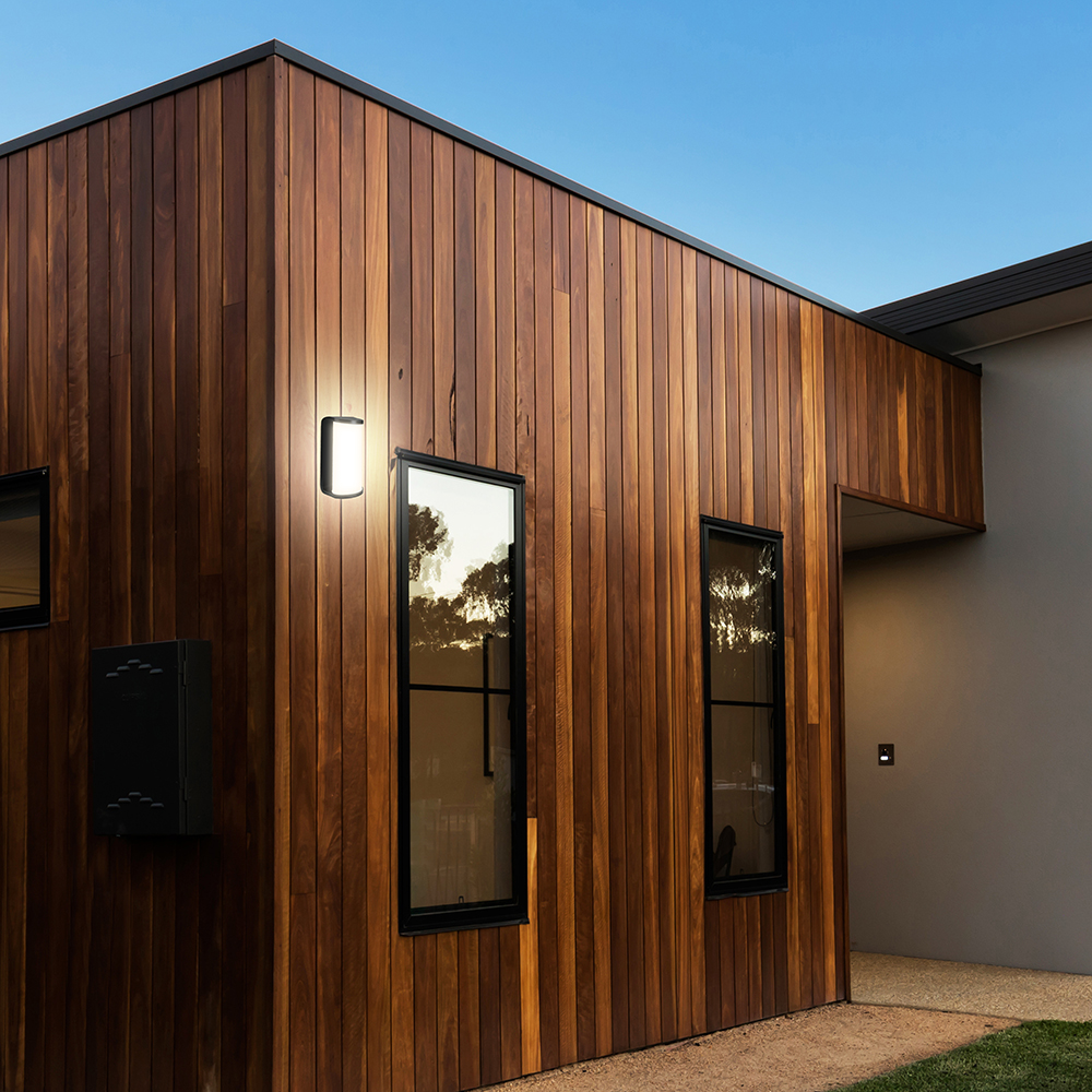 12W LED Wall Light Black Body 3in1