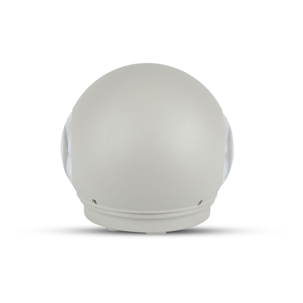 6W  Wall Light Grey Body Round IP65 4000K img 1