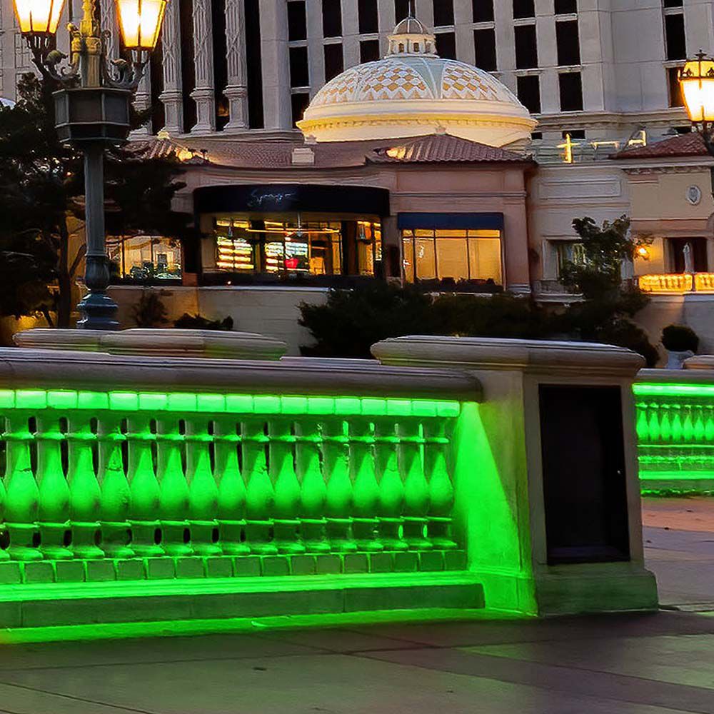 LED COB Strip - 320 LEDS 10W/M Green IP67 24V img 1