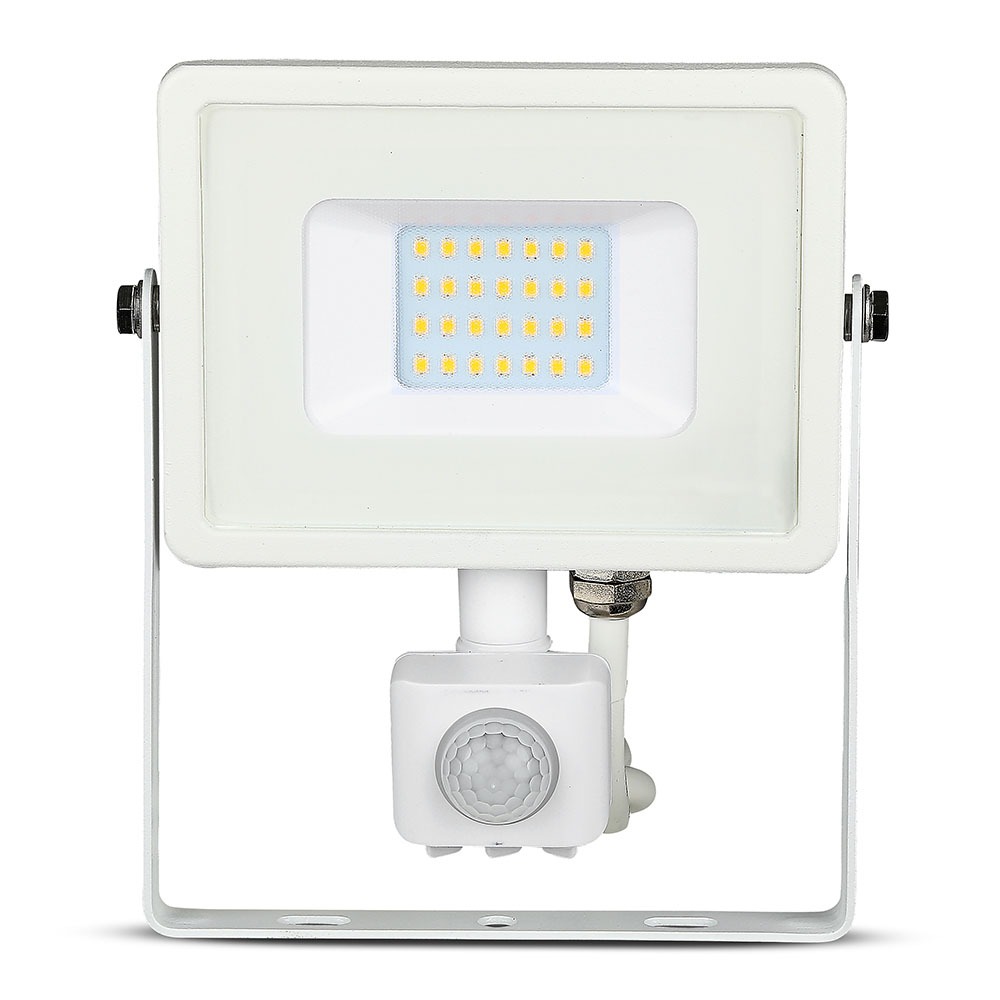 20W LED Proiettore con sensore SAMSUNG Chip Cut-OFF Funzione Corpo Bianco3000K img 2