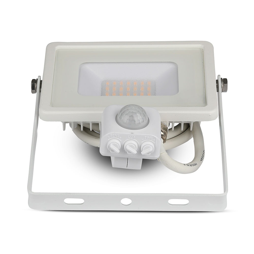 20W LED Proiettore con sensore SAMSUNG Chip Cut-OFF Funzione Corpo Bianco3000K img 3