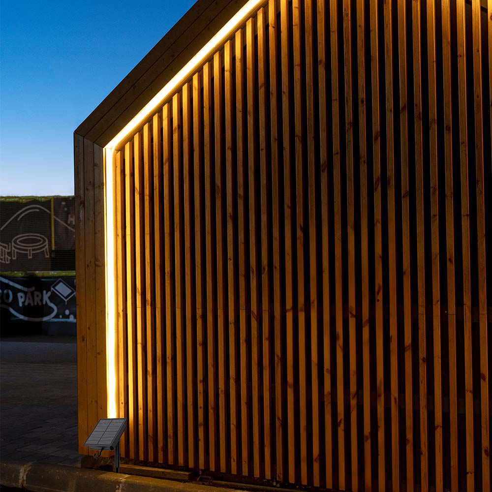 Kit Strip LED SMD2835 con Pannello Solare 1.2W/m 3000K IP67 img 1