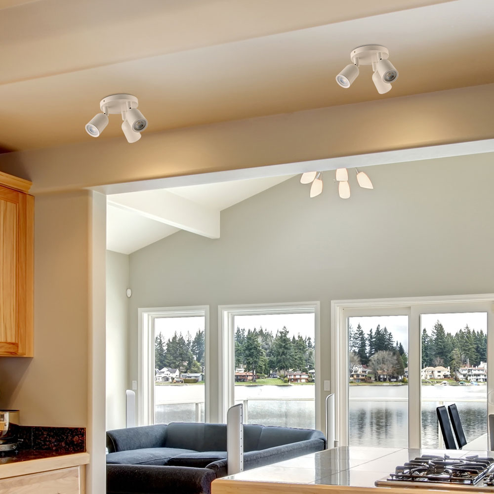 3 x GU10 Wall Fitting Bianco img 1