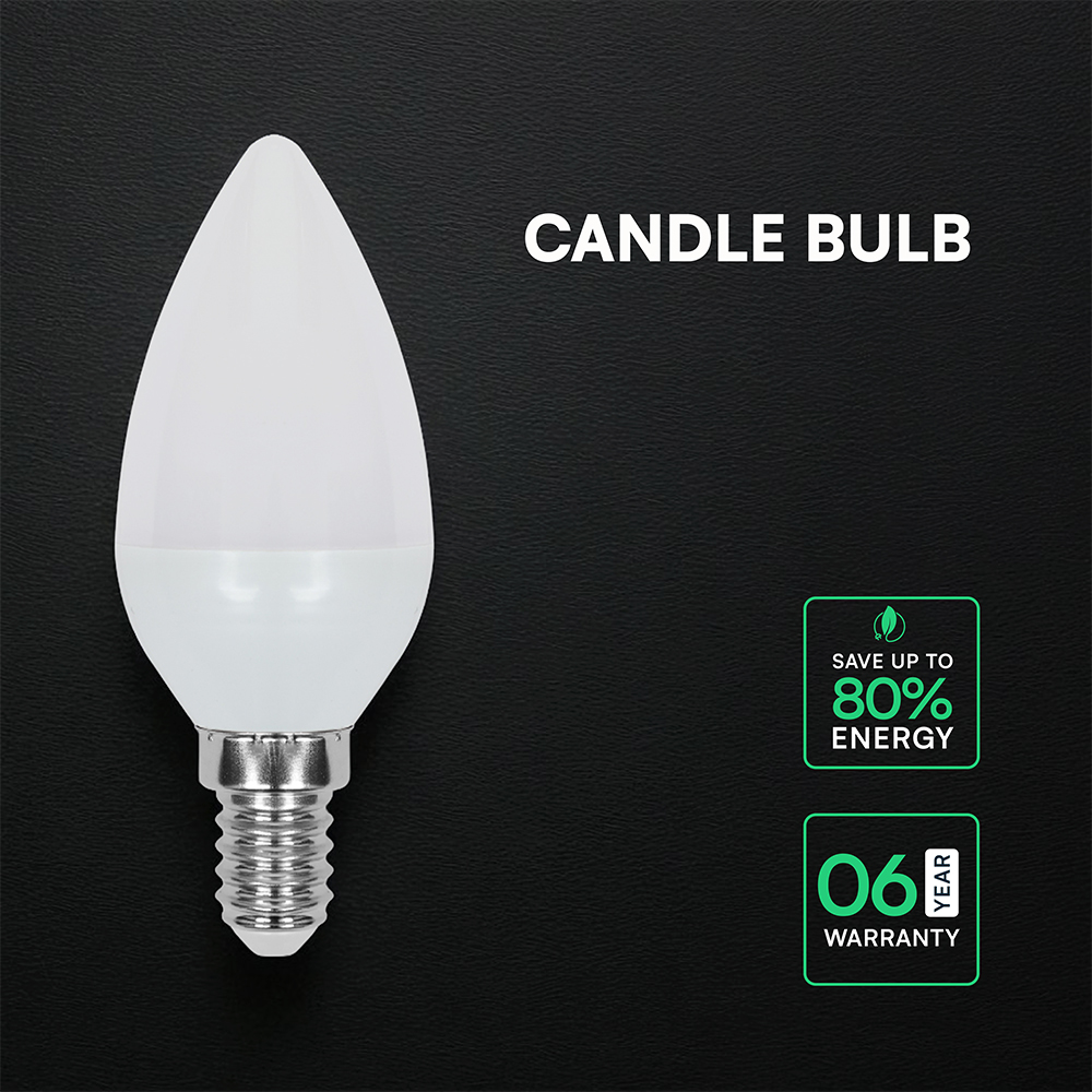 4.5W LED Candle Bulb E14 CREE CHIP 6500K img 2