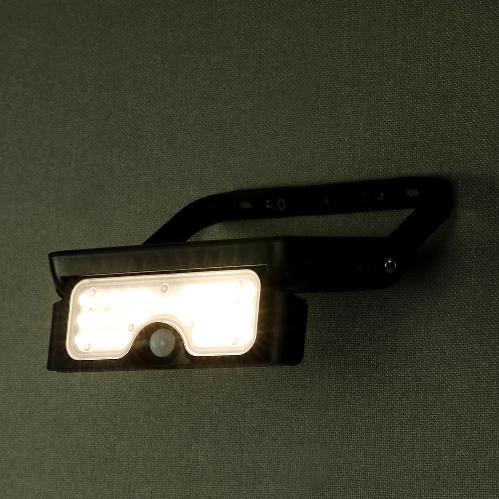 5W LED Lampada Solare Corpo Nero 4000K