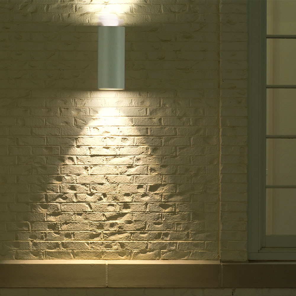 Wall Sleek Wall Fitting Rotondo Corpo Bianco 2 Way IP44