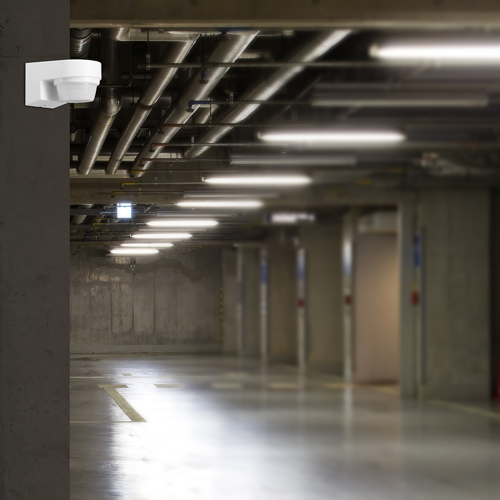 PIR WALL Sensor 180º/360º White Body IP44 MAX 1000W