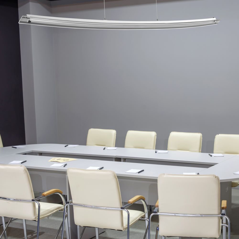 18W Lampadario con Portalampada Vetro Design Cromo Bianco naturale