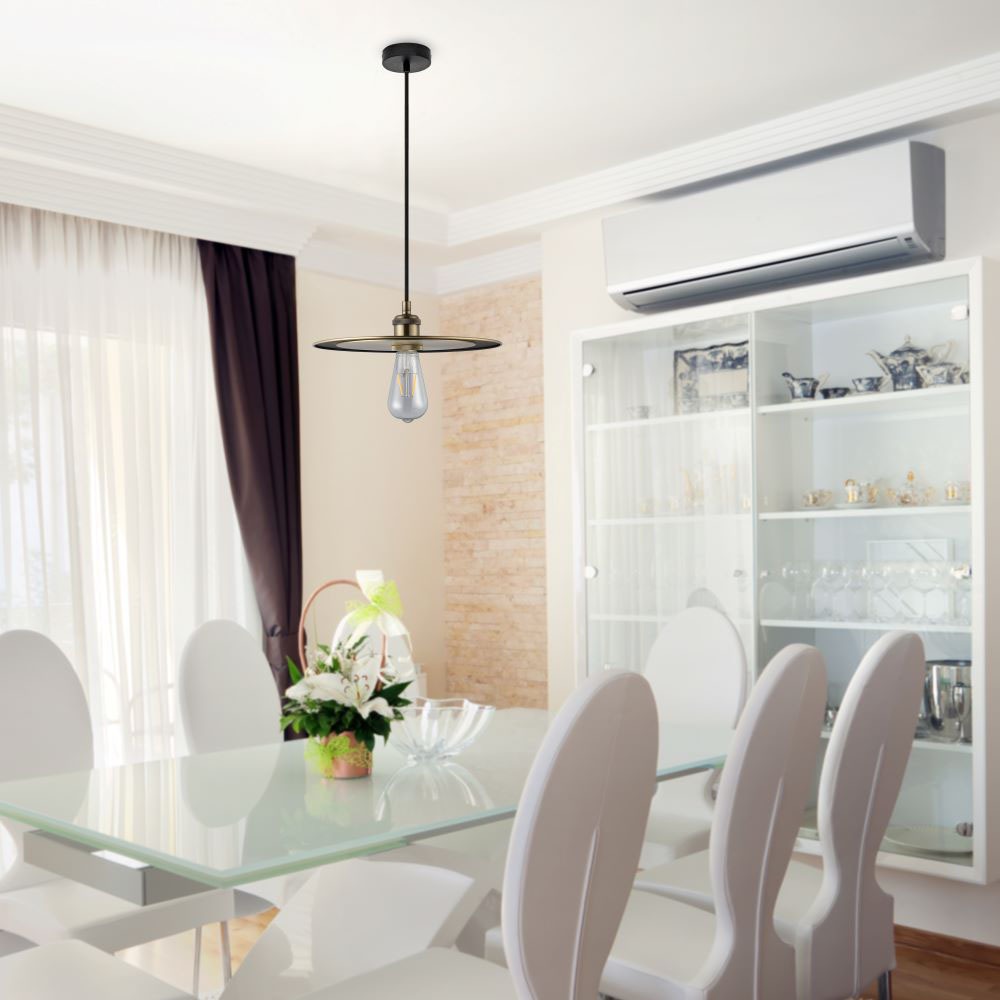 Lampadario in metallo con Portalampada Oro Rosa img 2