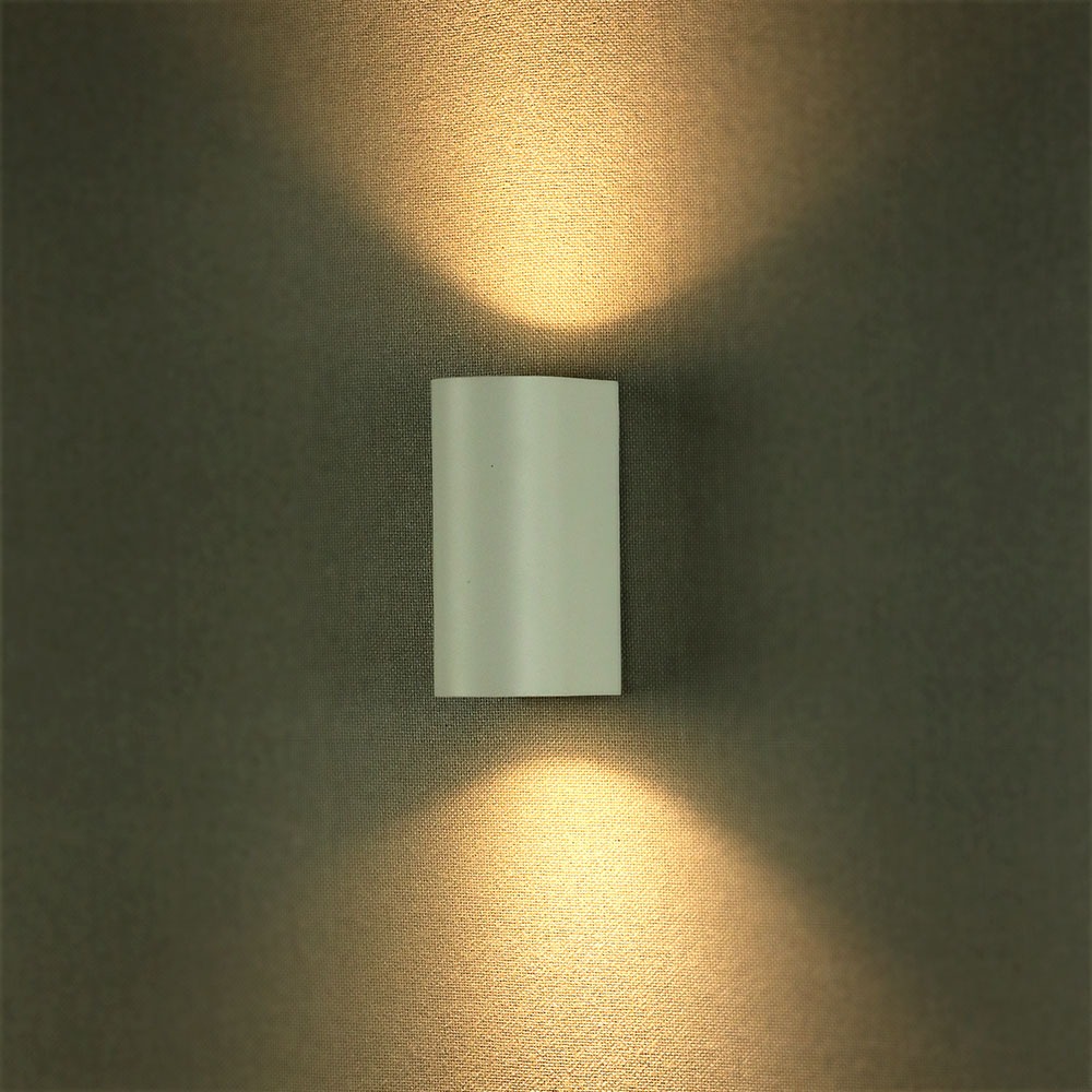 Wall Sleek Wall Fitting Rotondo Corpo Bianco 2 Way IP44 img 1