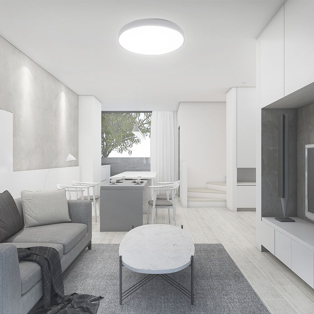 30W - 60W - 30W Designer Domelight Remote Control Dimmable Victory White Cover img 1