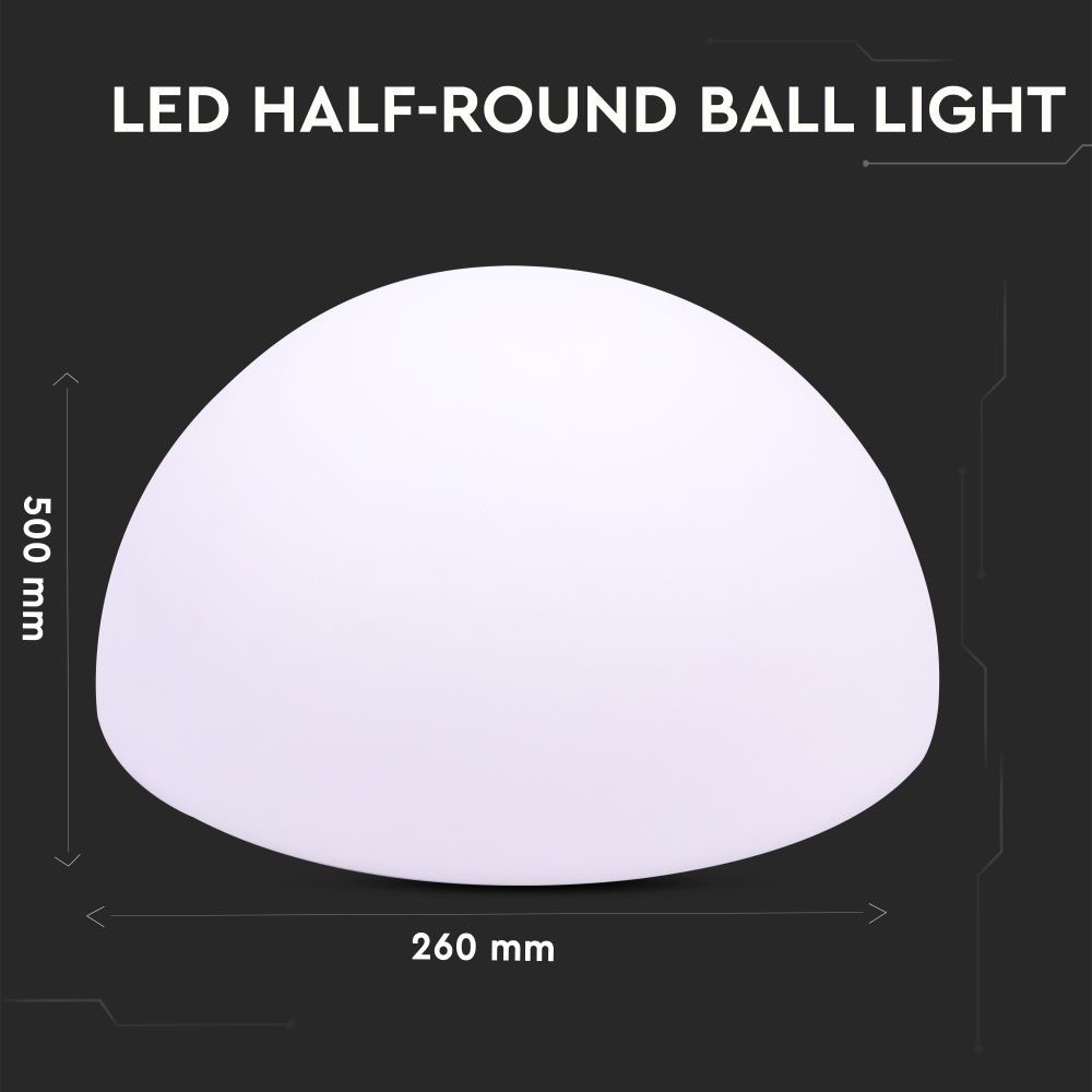 LED Mezza sfera rotonda RGB D50*26CM