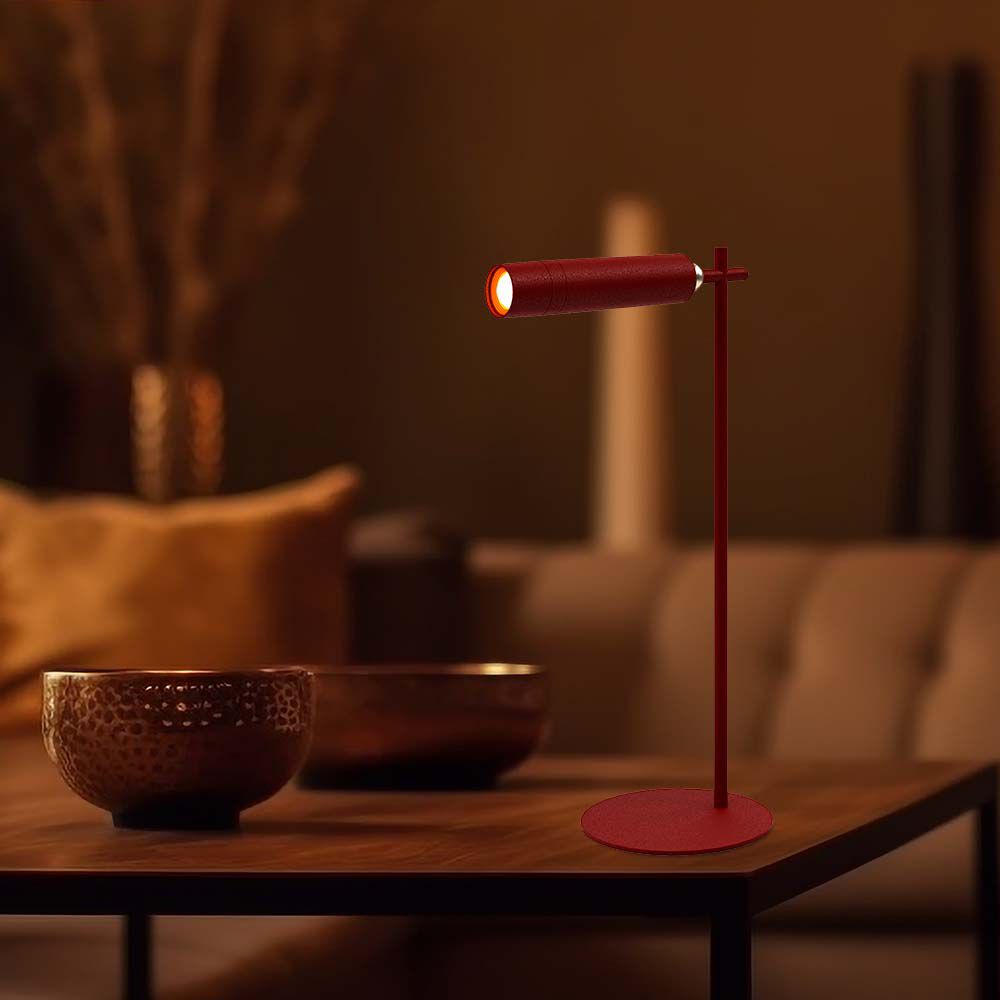 3W LED Magnetic Table Lamp 4000K Red Body