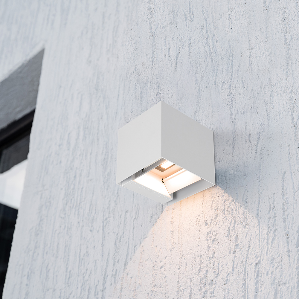 3W LED Solar Wall Light 3in1 White Body IP65 img 1