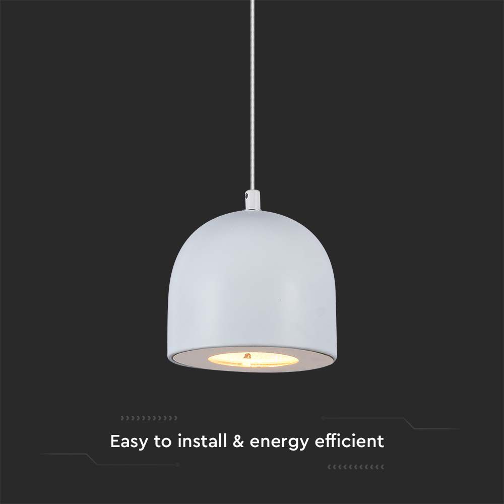 Lampadario LED a Cilindro in Metallo 8.5W Colore Grigio chiaro Touch 10*16cm Regolabile