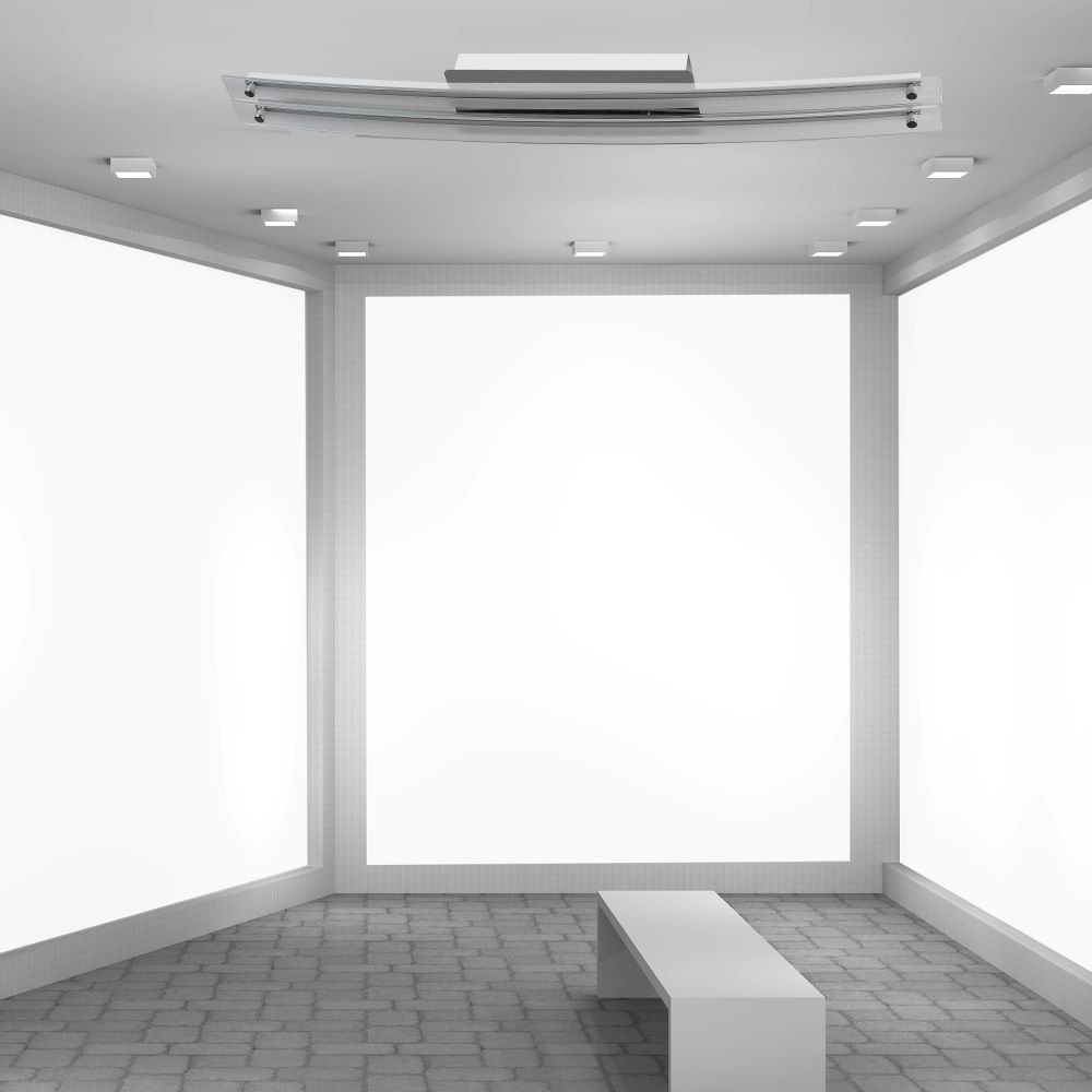 36W LED Vetro Lampada Doppio soffitto Superficie Cromo Bianco naturale