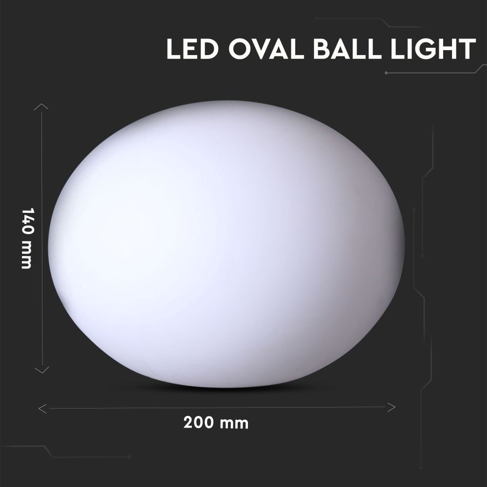 LED Sfera ovale RGB 20*14CM