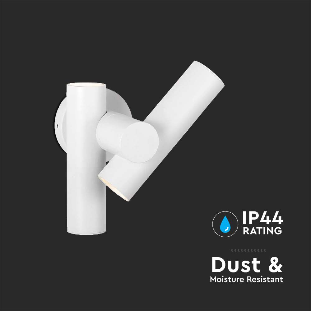 Faretti LED Da Muro 2*2.6W con Doppio Fascio Luminoso Regolabile a 360° Colore Bianco 4000K IP44 img 4