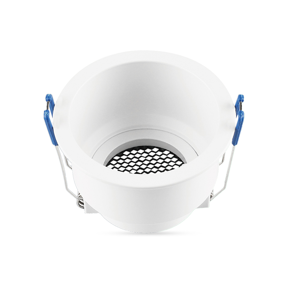 GU10 Fitting Round Aluminum Body Deep Anti Glare White Body With Hoyne Comb